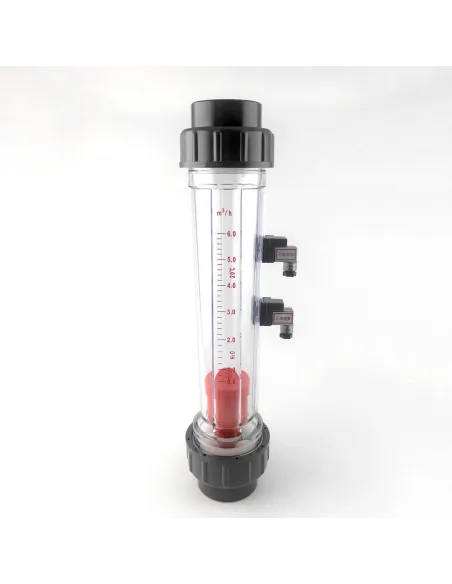 Ротаметр Raifil LZS-50 GR 0.6-6 з герконовим датчиком, трубного типу під клей, довгий