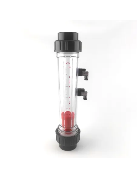 Ротаметр Raifil LZS-50 GR 1-10 с герконовым датчиком, трубного типа под клей, длинный