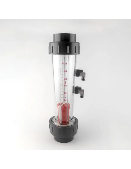 Ротаметр Raifil LZS-65 GR 12-60 з герконовим датчиком, трубного типу під клей, короткий