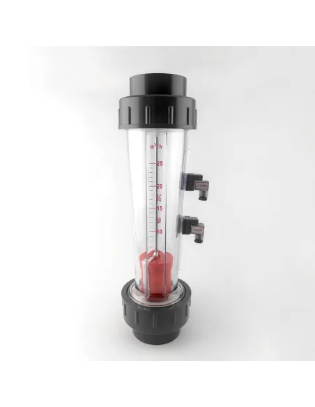 Ротаметр Raifil LZS-65 GR 5-25 с герконовым датчиком, трубного типа под клей, короткий