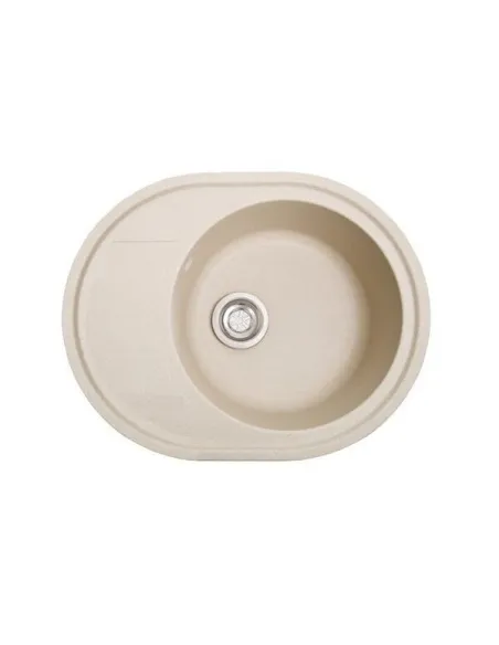Мойка кухонная каменная овальная Romzha Voce Avena 501, 580х470х215 мм - 4