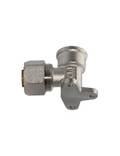 Кут для металопластикових труб Fado Compress 20х1/2 дюйма, настінний, внутрішнє різьблення