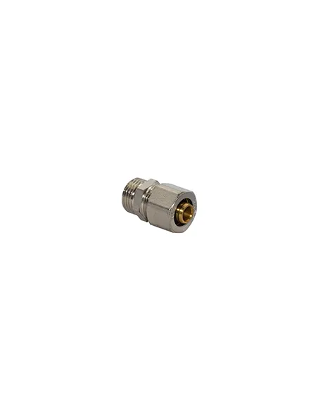 Муфта для металлопластиковых труб Fado Compress 16х3/4 дюйма, наружная резьба Муфта для металлопластиковых труб Fado Compress 16х3/4 дюйма, наружная резьба