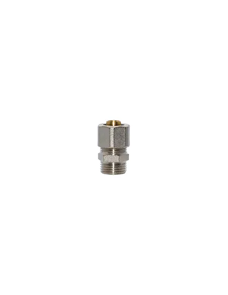 Муфта для металлопластиковых труб Fado Compress 26х3/4 дюйма, наружная резьба Муфта для металлопластиковых труб Fado Compress 26х3/4 дюйма, наружная резьба