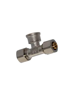 Тройник для металлопластиковых труб Fado Compress 26х16х26 мм