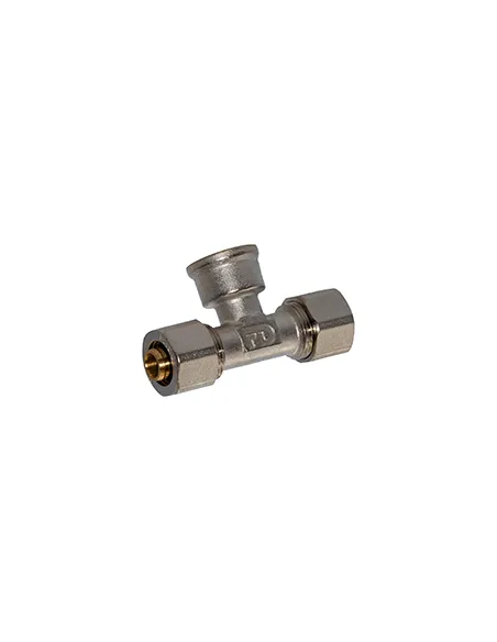 Тройник для металлопластиковых труб Fado Compress 20х20х3/4 дюйма, наружная резьба Тройник для металлопластиковых труб Fado Compress 20х20х3/4 дюйма, наружная резьба