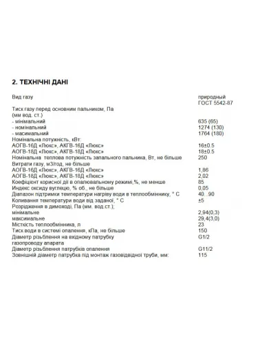 Газовый котел одноконтурный Гелиос АОГВ 16 Д Люкс, 16 кВт, дымоходный