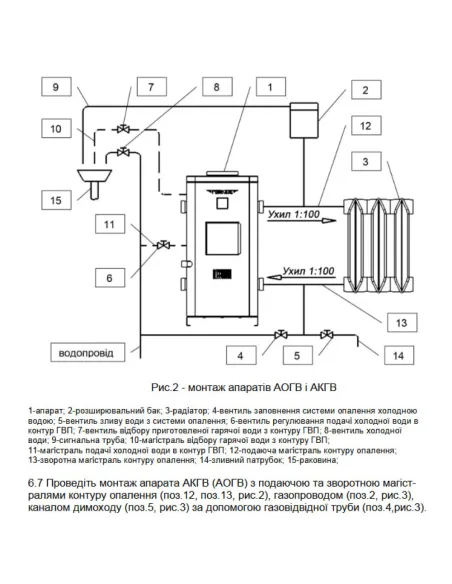 Газовый котел одноконтурный Гелиос АОГВ 16 Д МАГ, 16 кВт, дымоходный Газовый котел одноконтурный Гелиос АОГВ 16 Д МАГ, 16 кВт, дымоходный