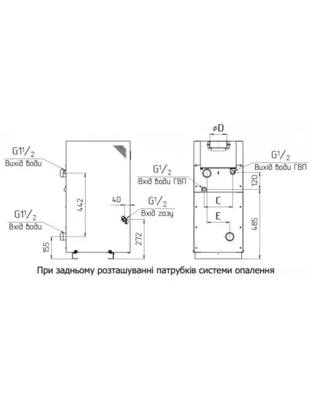 Газовый котел одноконтурный Маяк АОГВ 8КСN, 8 кВт, дымоходный Газовый котел одноконтурный Маяк АОГВ 8КСN, 8 кВт, дымоходный