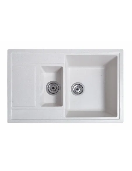 Мийка кухонна кам`яна прямокутна Romzha Jorum 78D Biela 101, 780x500x217 мм - 1