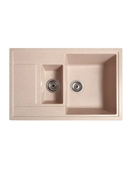 Мийка кухонна кам`яна прямокутна Romzha Jorum 78D Bezhvy 401, 780x500x217 мм - 1