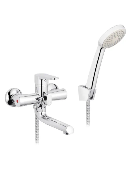 Смеситель для ванны Kroner KRM Elbe - C060 с душевым набором Смеситель для ванны Kroner KRM Elbe - C060 с душевым набором
