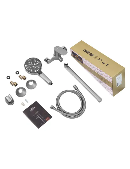 Смеситель для ванны Kroner KRM Linz - GRN070 с душевым набором