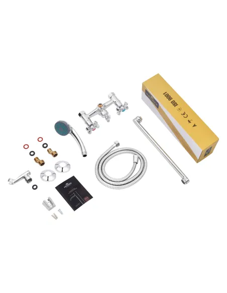 Змішувач для ванни Kroner KRM Rhein - C072 з душовим набором