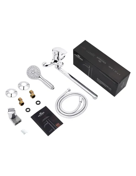 Смеситель для ванны Kroner KRP Konstante - C072 с душевым набором Смеситель для ванны Kroner KRP Konstante - C072 с душевым набором