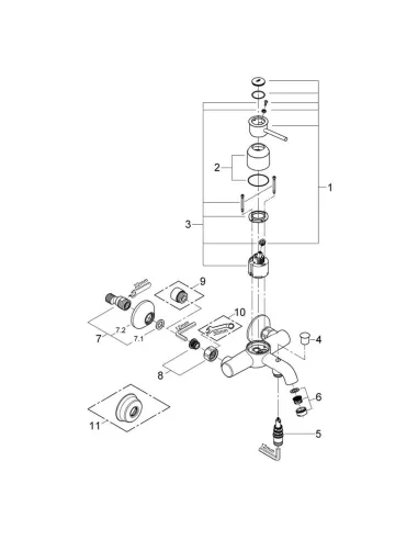 Змішувач для ванни Grohe BauClassic 32865000