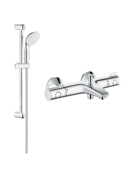 Змішувач для ванни Grohe Grohtherm 800 34567000 з душовим гарнітуром 27948001 (34567001)