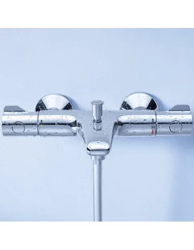 Смеситель для ванны Grohe Grohtherm 800 34567000 с душевым гарнитуром 27948001 (34567001)