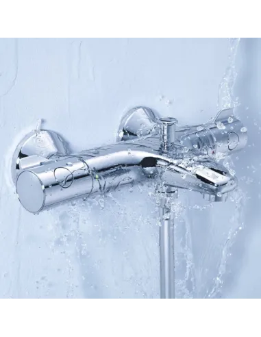 Смеситель для ванны Grohe Grohtherm 800 34567000 с душевым гарнитуром 27948001 (34567001)