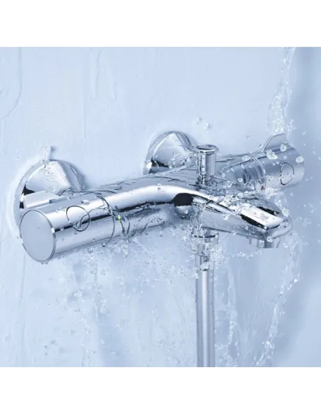 Смеситель для ванны Grohe Grohtherm 800 34567000 с душевым гарнитуром 27948001 (34567001)