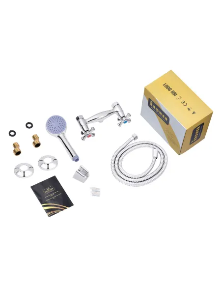 Змішувач для душу Kroner KRM Rhein - C050, без виливу, з душовим набором