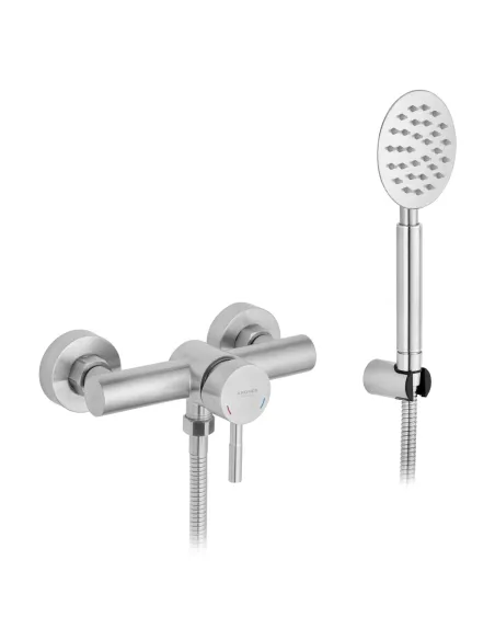 Змішувач для душу Kroner KRP Edelstahl Klassisch - ESG050, без виливу, з душовим набором