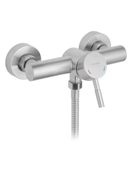 Змішувач для душу Kroner KRP Edelstahl Klassisch - ESG050, без виливу, з душовим набором