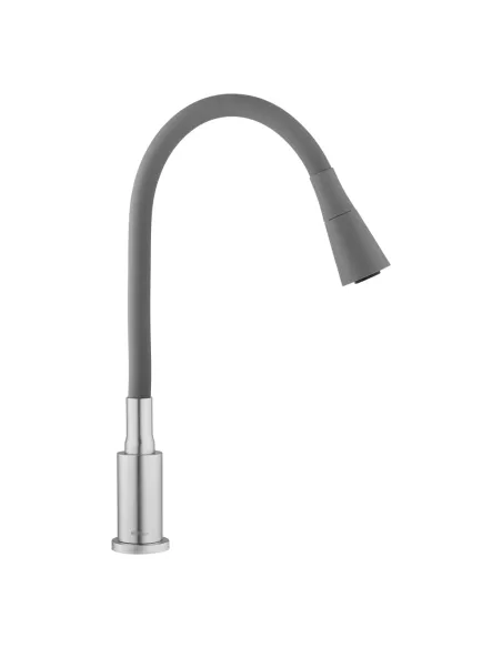 Смеситель для кухни с гибким изливом Kroner KRP Edelstahl Klassisch - ESG031GRA серый гофроизлив Смеситель для кухни с гибким изливом Kroner KRP Edelstahl Klassisch - ESG031GRA серый гофроизлив