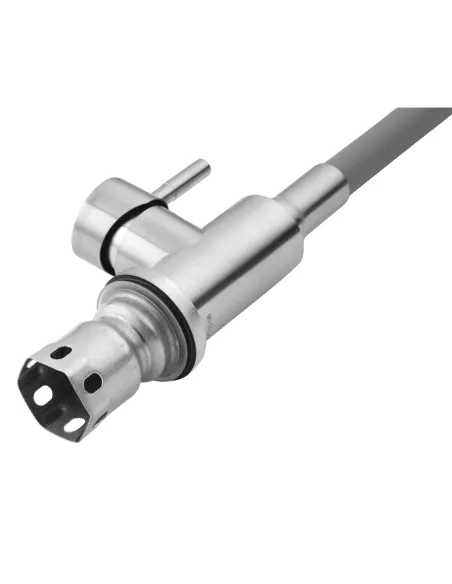 Змішувач для кухні з гнучким виливом Kroner KRP Edelstahl Klassisch - ESG031GRA сірий гофровилив