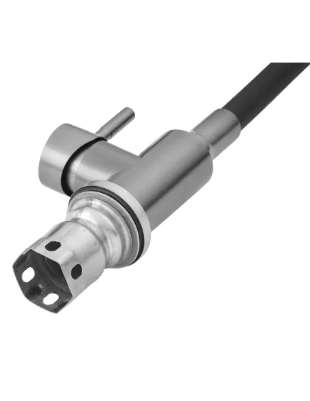 Смеситель для кухни с гибким изливом Kroner KRP Edelstahl Klassisch - PVD031BLK черный гофроизлив Смеситель для кухни с гибким изливом Kroner KRP Edelstahl Klassisch - PVD031BLK черный гофроизлив