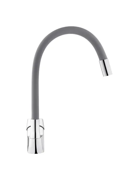 Змішувач для кухні з гнучким виливом Kroner KRM Odra - C032GRA сірий гофровилив