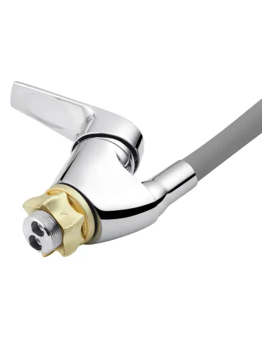 Смеситель для кухни с гибким изливом Kroner KRM Odra - C032GRA серый гофроизлив