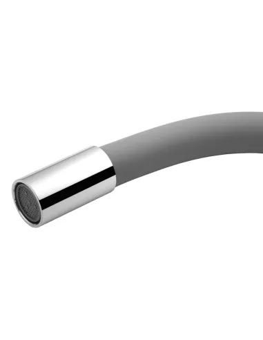 Смеситель для кухни с гибким изливом Kroner KRM Odra - C032GRA серый гофроизлив