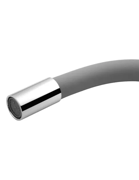 Змішувач для кухні з гнучким виливом Kroner KRM Odra - C032GRA сірий гофровилив