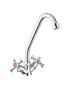 Змішувач для кухні Kroner KRM Rhein - C030, двовентильний