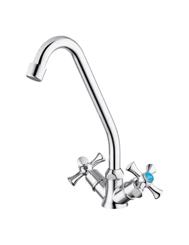 Смеситель для кухни Kroner KRM Rhein - C030, двухвентильный