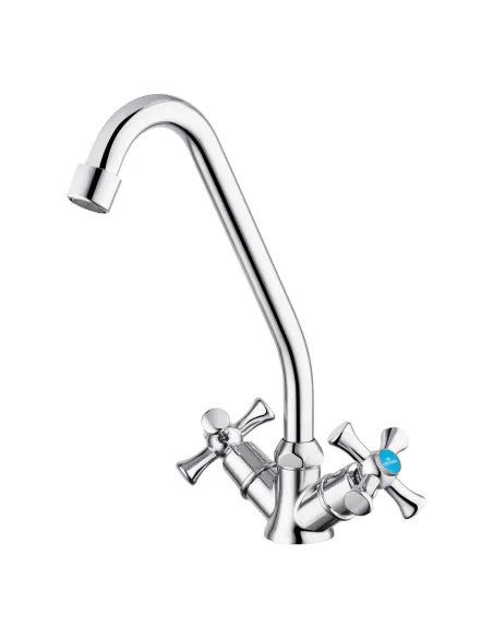 Змішувач для кухні Kroner KRM Rhein - C030, двовентильний