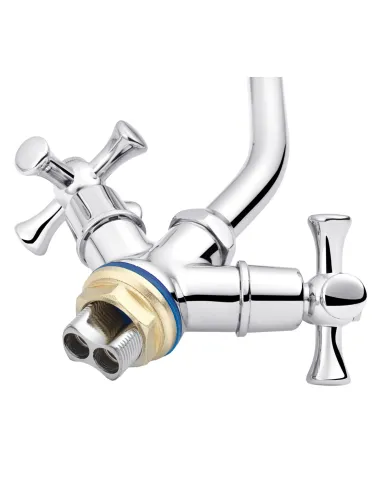 Змішувач для кухні Kroner KRM Rhein - C030, двовентильний