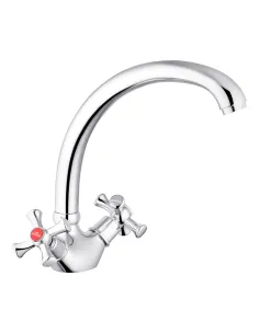 Змішувач для кухні Kroner KRM Rhein - C032, двовентильний