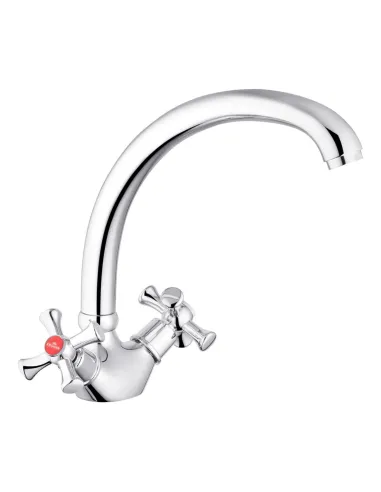 Смеситель для кухни Kroner KRM Rhein - C032, двухвентильный