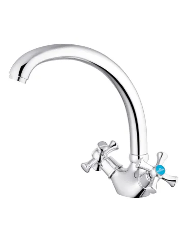 Смеситель для кухни Kroner KRM Rhein - C032, двухвентильный