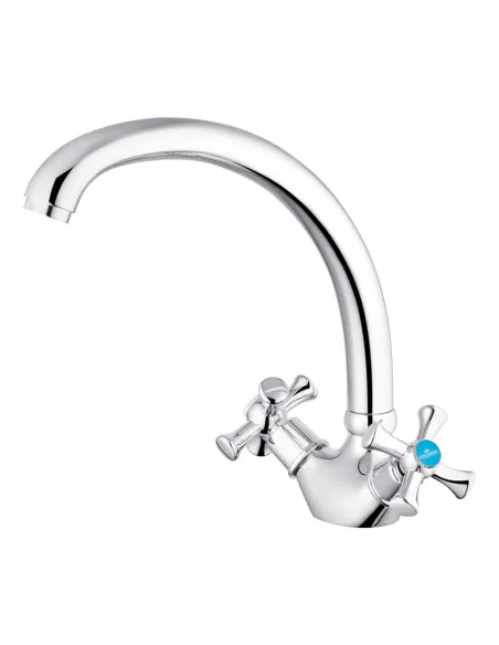 Змішувач для кухні Kroner KRM Rhein - C032, двовентильний