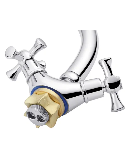 Змішувач для кухні Kroner KRM Rhein - C032, двовентильний