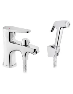 Змішувач для умивальника Kroner KRM Elbe - C015 одноважільний, з гігієнічним душем