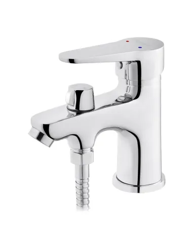 Змішувач для умивальника Kroner KRM Elbe - C015 одноважільний, з гігієнічним душем