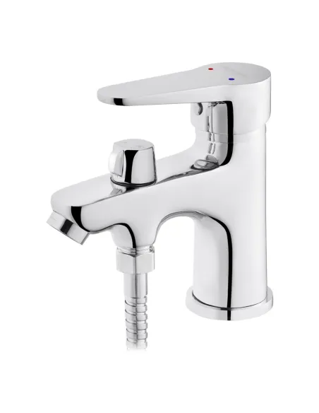 Змішувач для умивальника Kroner KRM Elbe - C015 одноважільний, з гігієнічним душем