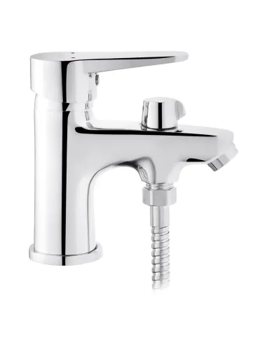 Змішувач для умивальника Kroner KRM Elbe - C015 одноважільний, з гігієнічним душем