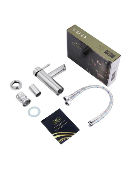 Смеситель для умывальника Kroner KRP Edelstahl Klassisch - ESG010 однорычажный Смеситель для умывальника Kroner KRP Edelstahl Klassisch - ESG010 однорычажный
