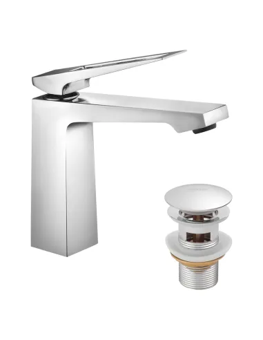 Смеситель для умывальника Kroner KRP Ersel - C0110BV с донным клапаном