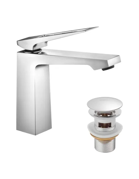 Змішувач для умивальника Kroner KRP Ersel - C0110BV з донним клапаном